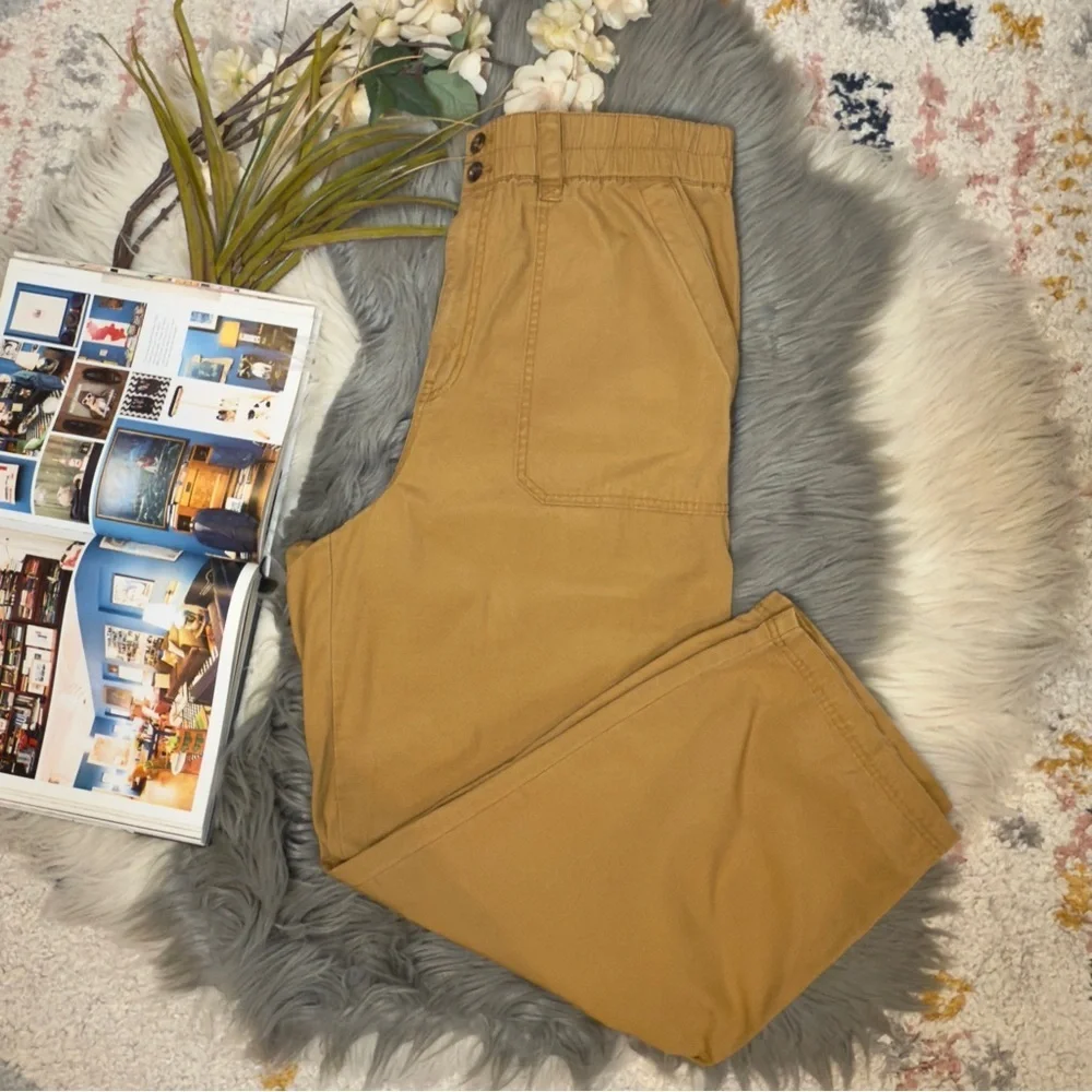 Madewell High Rise Utility Straight Relaxed Pants Cotton Ripstop Sz XL
